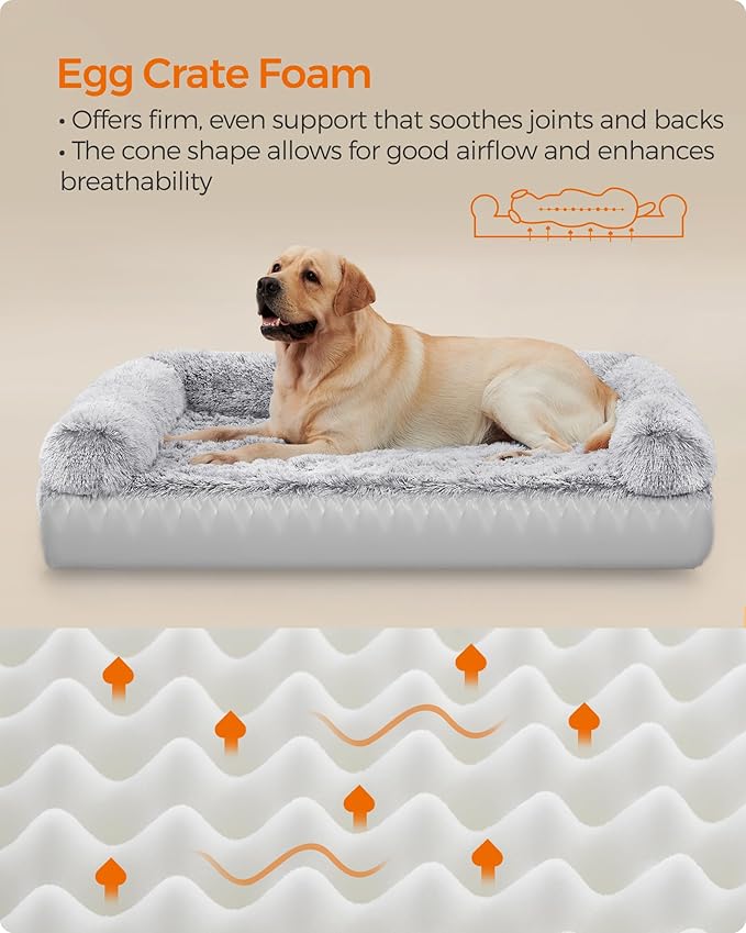 Feandrea Dog Bed 42 x 31.5 x 9 Inches, UPGW233G01