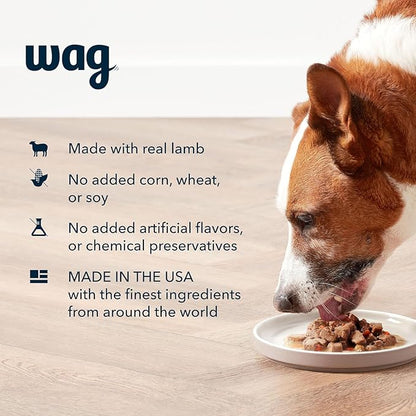 WAG Stew Canned Dog Food, Lamb & Vegetable Recipe, 13.2 oz Can (Pack of 12)