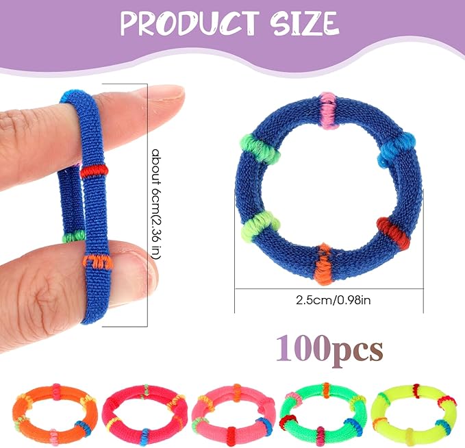 100 PCS Dog Hair Ties