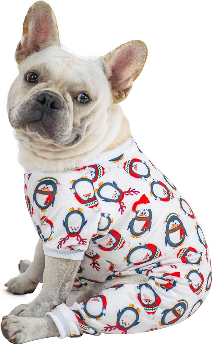 CuteBone Dog Pajamas Christmas Clothes Pjs for Small P112S