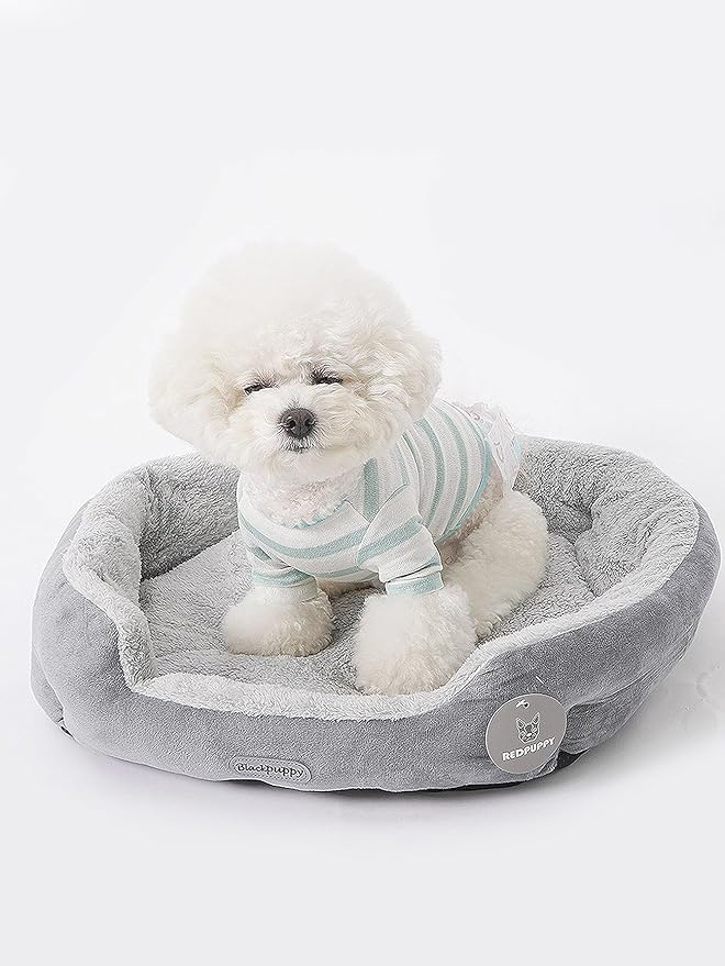 QWINEE Cat Dog Bed Crate Mat Puppy Sleeping