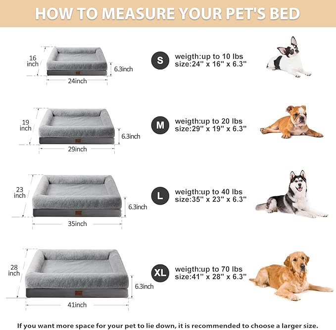 BFPETHOME Dog Beds for Large Dogs