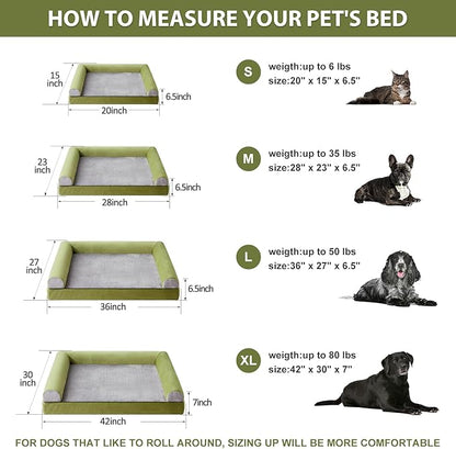 BFPETHOME Washable Dog Beds for Medium Dogs