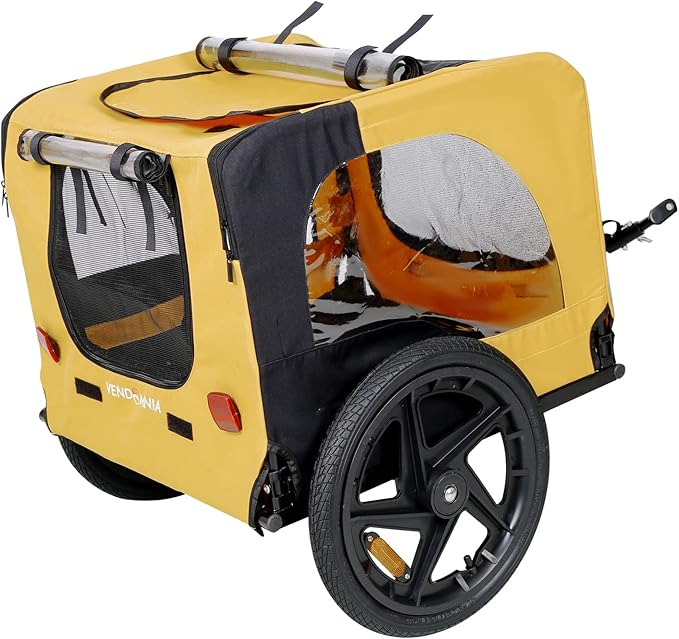 KZPFER Foldable Pet Jogging Stroller Dog Carriers Bicycle