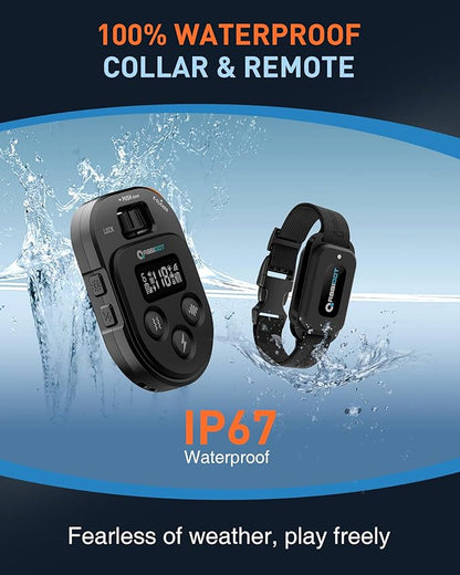 ABBIDOT Dog Shock Collar with Remote Control 4100 ft 178 Levels, 4 Correction 10-130 Lbs, 6 Dogs