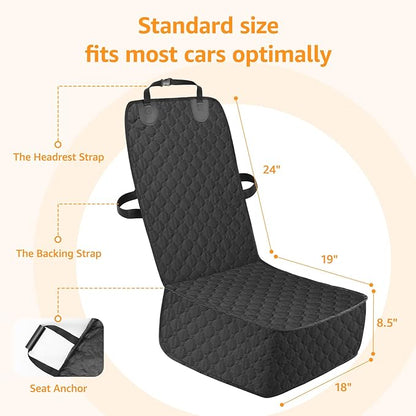 LOOBANI 2 Pack Front Dog Car Seat Cover: Waterproof Car Seat Covers for Dogs