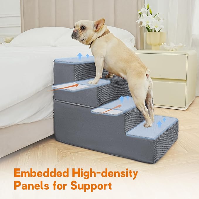 Supet Tall Dog Stairs for Small Medium Large Dogs to Get on Bed