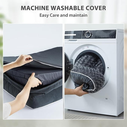 BFPETHOME Orthopedic Dog Beds for Large Dogs-Waterproof Sofa Dog Bed with Removable Washable Cover