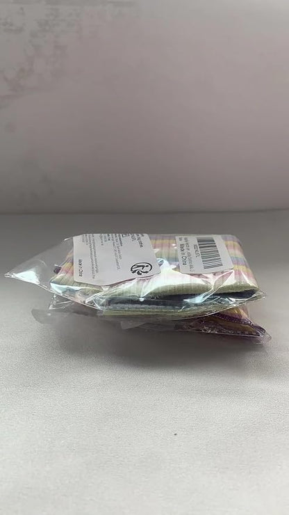 Small Medium Dog Clothes Rainbow Striped Dog Shirts Stretchable Long Sleeve Cat T-Shirt Pet Outfits for Chihuahua Yorkie Teddy (Purple Edge