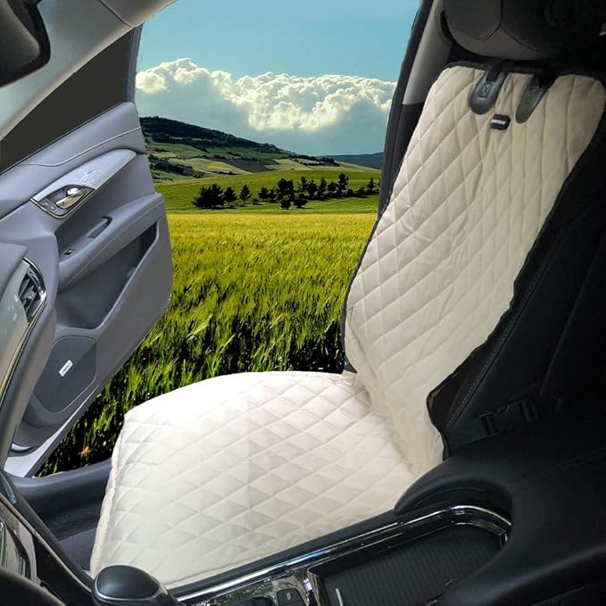 Dog Car Seat Covers 100% Waterproof Car Seat Protector for Pets Front Seat Scratch Proof Non-Slip Durable for Cars