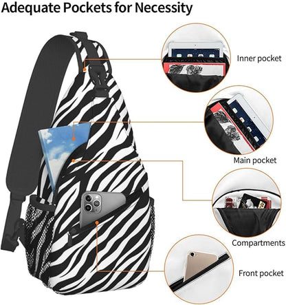 Stylish Sling Bag for Women Men Casual Backpack Crossbody Chest Shoulder Bag Gym Sports Travel Hiking Daypack