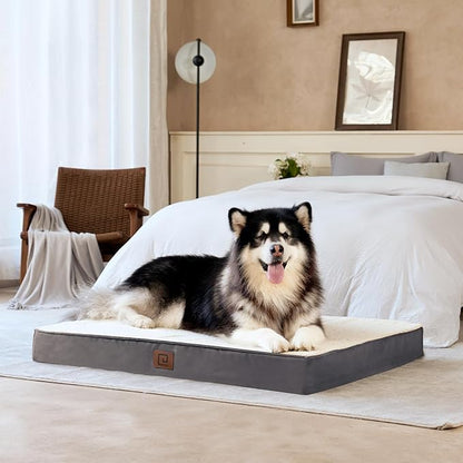 EHEYCIGA Orthopedic Dog Beds for Large Dogs with Removable Washable Cover 36x27