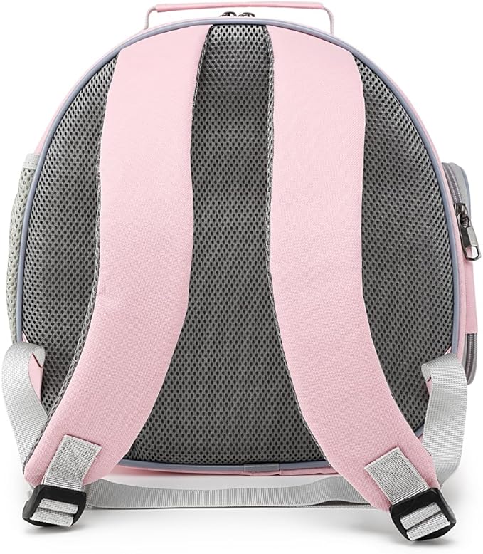 Small Animal Carrier Backpack Space Capsule Bubble Window Carrier Backpack for Lizard Guinea Pig (Pink)