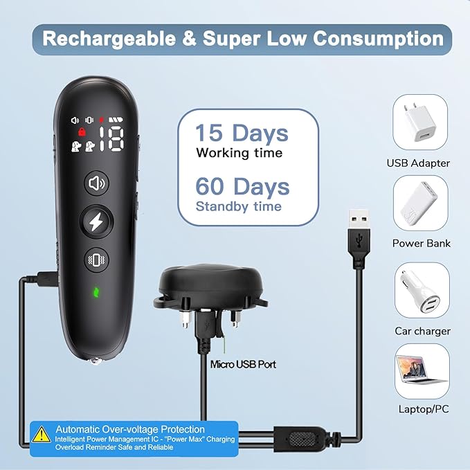 yucca Dog Shock Collar for Small Medium Large Dogs 2 Pack IP67 Waterproof, 3 Training