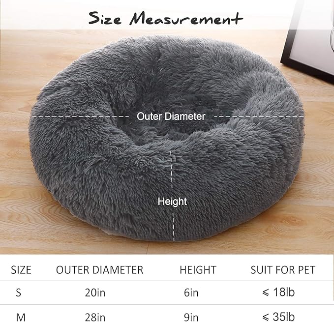 Donut Dog Bed for Small Dogs (20")