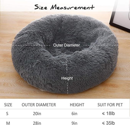 Donut Dog Bed for Small Dogs (20")