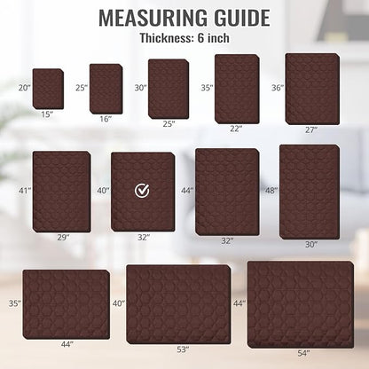 nanbowang Waterproof Dog Bed Covers Replacement Washable Pet Hair Easy to Remove 32x40 Brown