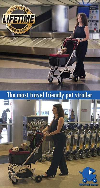 HPZ Pet Rover Lite Premium Light-Weight Dog/Cat/Pet Stroller Entry/1-Hand Quick 2nd-Gen.)