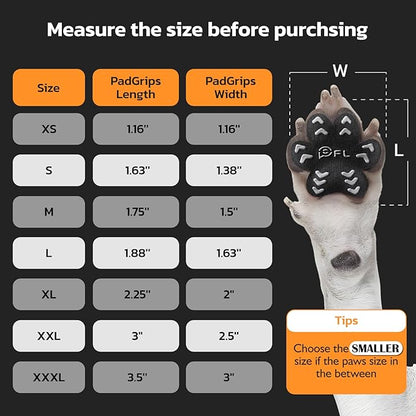 Anti-Slip Dog Paw Protector Pads for Senior Dogs Essentials,12sets(48pcs) XXL (61-80lbs)