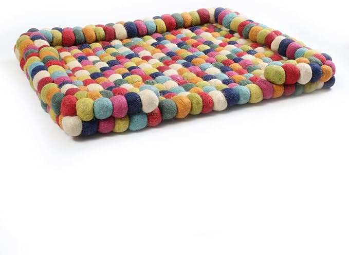 Felt Ball Dog Bed Fabric Pet Beds Luxury Cat Dog Bed Wool Bed for Cats Kittens