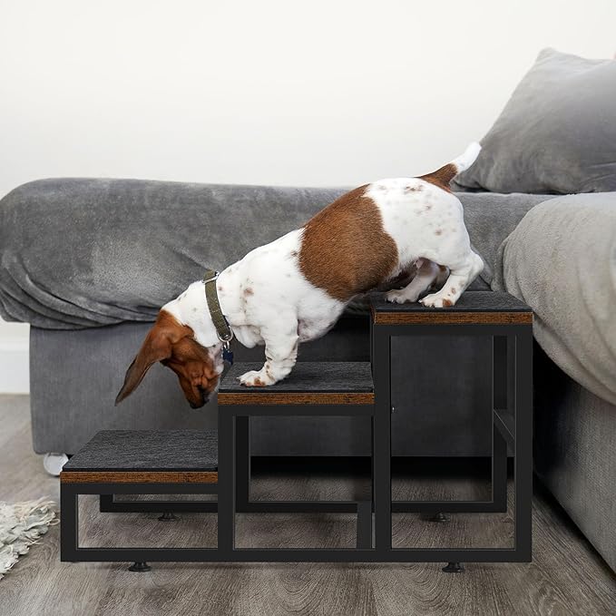 Dog Stairs for Small Dogs 3 Tier, 3 Steps