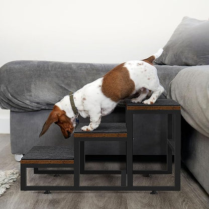 Dog Stairs for Small Dogs 3 Tier, 3 Steps