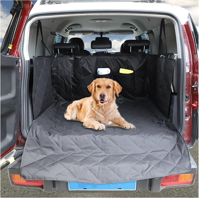 Cargo Liner for Dogs Compatible with Toyota FJ Cruiser 2007-2021, Pet Dog Trunk Cargo Liner, Waterproof Anti-Dirty Pet Cargo Cover Dog Seat Mat, with Bumper Flap Protector