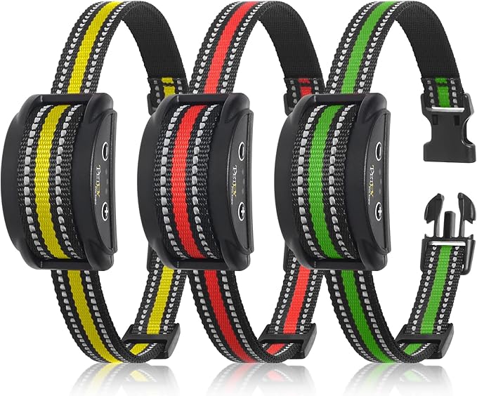 PetJoy Dog Bark Collar 5-15 lbs, 3 Pack 5 Adjustable