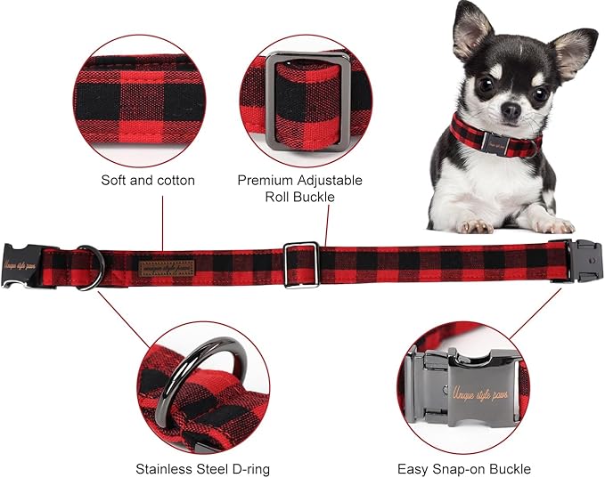 Unique style paws Dog Collar Metal Buckle Collar