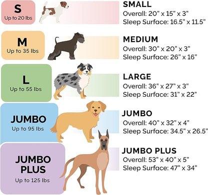 Furhaven Orthopedic Dog Bed for Large Dogs w/ Removable Bolsters & Washable Cover 95 lbs