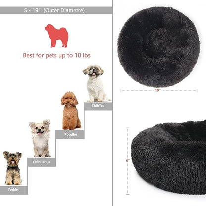 nononfish Puppy Beds for Small Dogs Washable 19”