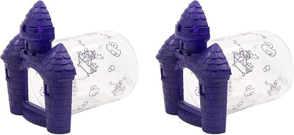 Lixit Small Animal Castle Home (4 Inch, Purple Pack of 2)