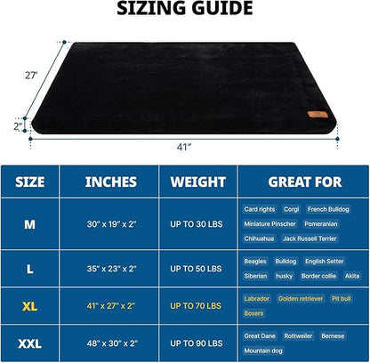 Memory Foam Dog Crate Pad 42-inch Dog