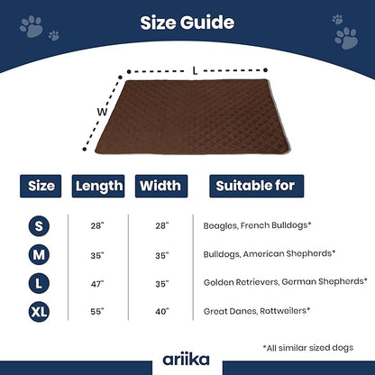 ariika Waterproof Dog Sofa Mat - Durable, Scratch-Resistant - Eco-Friendly Polyester & Cotton Mix, Odor-Free, Ideal for All Breeds - Dog Bed Protector for Sofa, Couch, Floor, Car Seats and Bed