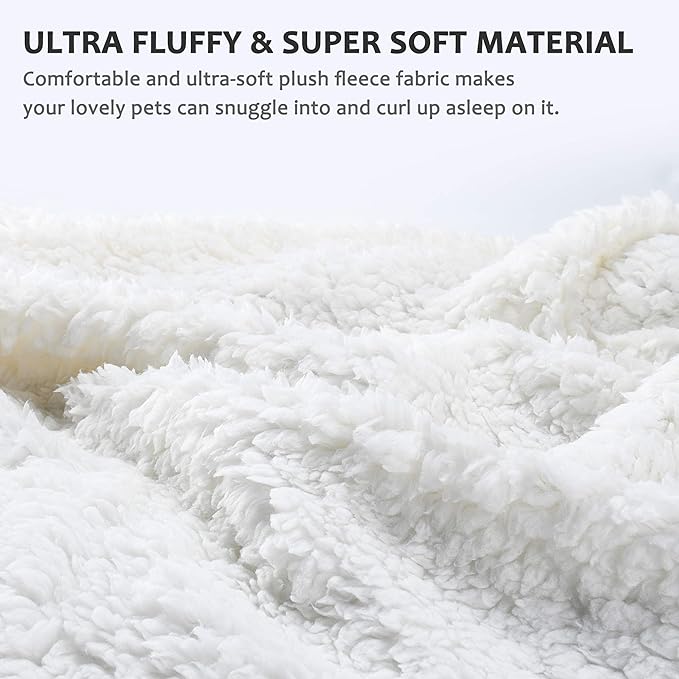 Large Dog Blanket, Super Soft Fluffy Sherpa Fleece Dog Couch Blankets and Throws for Large Medium Small Dogs Puppy Doggy Pet Cats, 50x60 inches