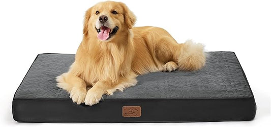 Bedsure Orthopedic Dog Bed for Extra Large Dogs 2-Layer Thick (44x32x4 Inches),