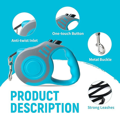 Retractable Dog Leash Automatic Telescopic Tractor Dog Tape 10/16 FT