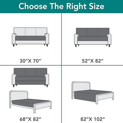 PetAmi Waterproof Couch Cover for Dogs 68x82 Gray