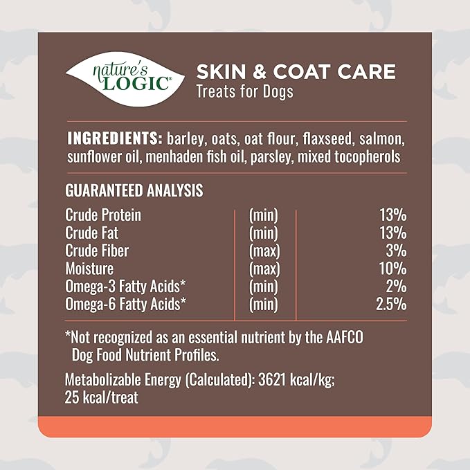 Nature's Logic Biscuits with Benefits Skin and Coat 12oz