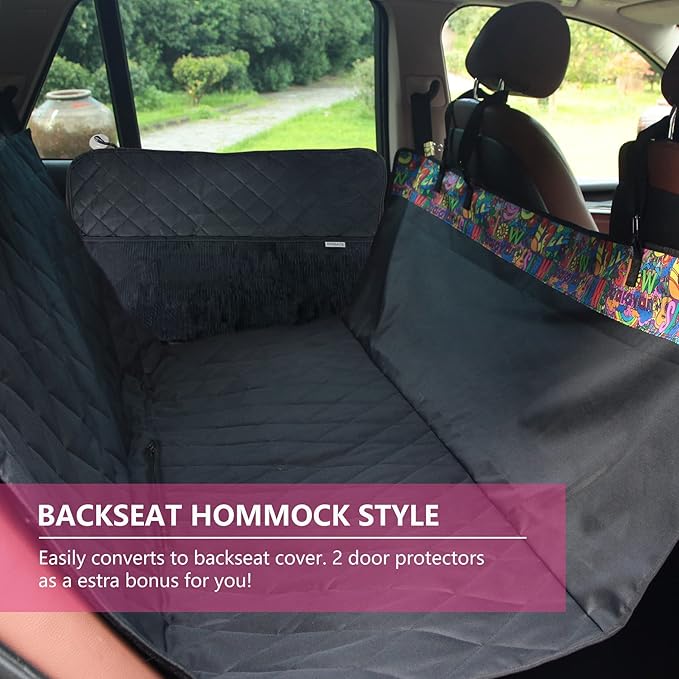 2PCS Car Door Protector for Dogs Pet Car Door Cover-Waterproof Scratchproof Nonslip Durable Car Door Protector (2 Packs