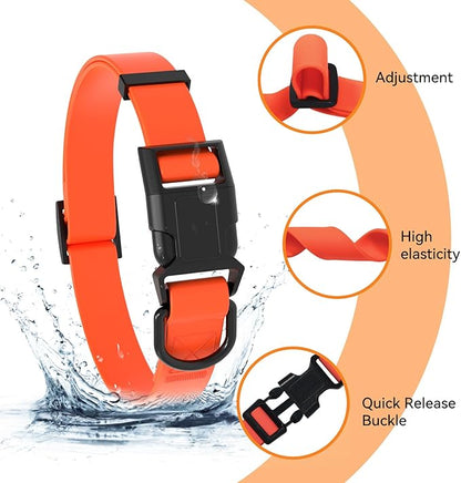 Waterproof Dog Collar 15.4-24.8 inch)