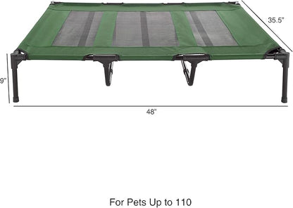 Elevated Dog Bed 48x35.5-Inch Portable 110lbs by