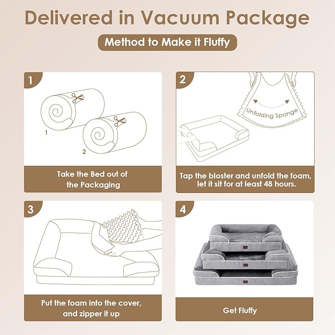 EHEYCIGA Orthopedic Dog Beds for Extra Large Dogs