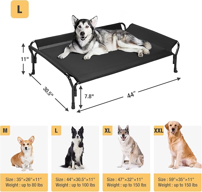 Veehoo Cooling Elevated Dog Bed