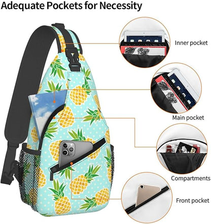 Stylish Sling Bag for Women Men Casual Backpack Crossbody Chest Shoulder Bag Gym Sports Travel Hiking Daypack