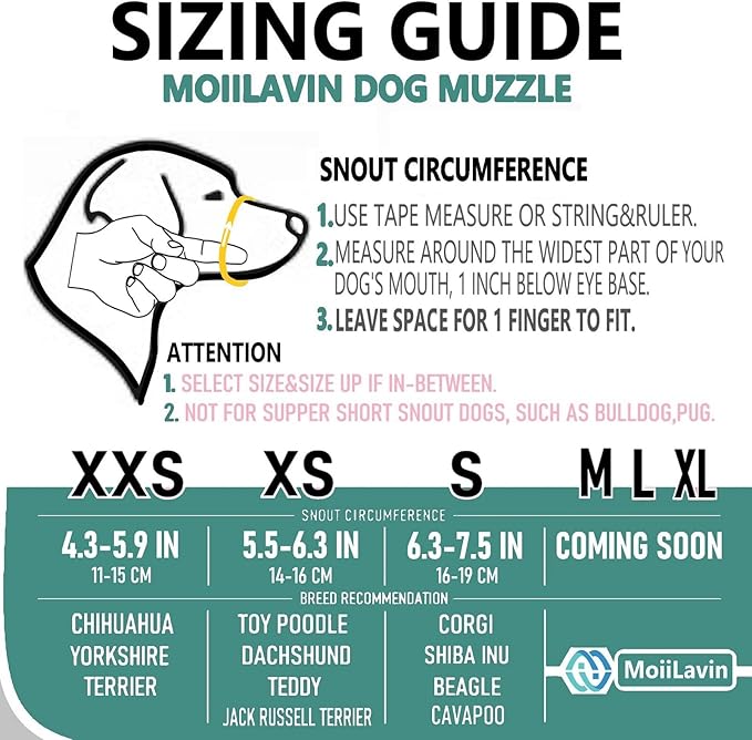 Dog Muzzle for Small Dogs Breathable Adjustable