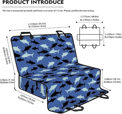 AFPANQZ Shark Pattern Seat Cover for Cars Back