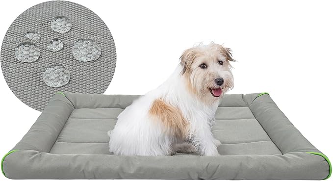 Miguel Oxford 900D Outdoor Waterproof Dog Bed for Metal Dog Crates Water-Resistant All Weather Pet Mat Durable Easy Wipe Clean Travel Indoor Outdoor Puppy Cat Crate Bed 30inch