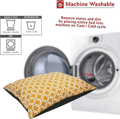 Majestic Pet Rectangle Medium Dog Bed Washable – Non Slip Comfy Pet Bed – Dog Crate Bed Super Value Pillow Dog Bed – Dog Kennel Bed for Sleeping 35 x 28 Inch