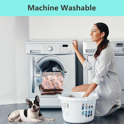 Dog Blankets for Medium Dogs 3 Pack 41" x 31",Cute Paw